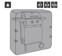 Charles Bentley Universal Waterproof Premium Gas Charcoal BBQ Cover in Black Charles Bentley Black