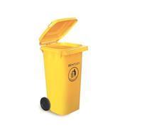 CHARLES BENTLEY Wheelie Bin HDPE Weatherproof UV Resistant, 120 Litre