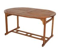 Charles Bentley FSC® 100% Acacia Hardwood Oval Extendable Table (Table only)