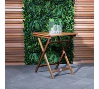 Wooden Square Foldable Table Certified Charles Bentley Natural One Size