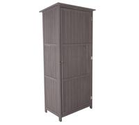 Charles Bentley Wooden Storage Shed - Grey H190 x D56 x W86cm Tall Outdoor in Green Charles Bentley Green