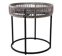 Charles Bentley Zanzibar Coffee Table Grey Side Rattan Side Table