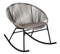 Charles Bentley Zanzibar Rocking Chair Grey Rattan String Seat Charles Bentley Grey