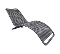 Charles Bentley Zanzibar Sun Lounger Bed Grey Sun Lounger Seat Garden Rattan