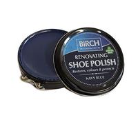 Charles Birch Premium Renovating Shoe Polish 50ml, High Pigment, Cleans Protects Shines inc Carnauba Wax, Lever Open Tin (Navy Blue)
