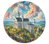 Charles Bridge 1000 Pieces Jigsaw Puzzles 12 Years And Up Round Puzzle Fun Challenging Family Game Stress Reliever Expert Skill Level 1000pcs (67.5x67.5cm)