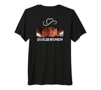Charles Bronson_001_Back Printed Premium T-Shirt