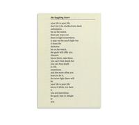 Charles Bukowski Poem Print The Laughing Heart Poster Decorative Painting Canvas Wall Art Living Room Poster Bedroom Painting, Wall Art Picture Print Modern Family Room Decor 08 x 12 inches (20 x 30