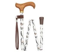 Charles Buyers Deluxe Folding Walking Stick - Red, Woodland Animals