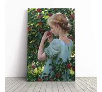 Charles C. Curran Scent of The Apple Canvas Print | Gallery Wrapped 30mm Frame Wall Art | 20x14 inches | Ready to Hang | Modern Still Life Picture | Living Room Bedroom Lounge Office
