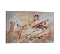 Charles Chaplin - Allegory of Music Poster Wall Art Picture Painting Poster Canvas Print Posters Artworks Room Decor 12x18inch(30x45cm)