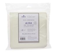 Charles Craft Polyester Aida 14 Count 48"X60"-Ivory
