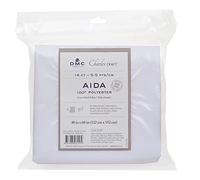 Charles Craft Polyester Aida 14 Count 48"X60"-White