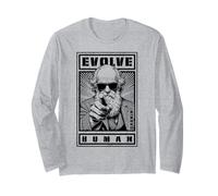 Charles Darwin Evolution Propaganda Evolve Human Science Long Sleeve T-Shirt