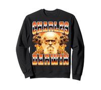 Charles Darwin Evolution Theory 90s Bootleg Style Sweatshirt