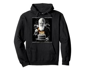 Charles Darwin Evolution Theory Birthday Cake Bday Party Pullover Hoodie