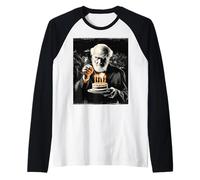 Charles Darwin Evolution Theory Birthday Cake Bday Party Raglan Baseball Tee