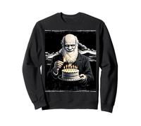 Charles Darwin Evolution Theory Birthday Cake Bday Party Sweatshirt