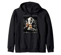 Charles Darwin Evolution Theory Birthday Cake Bday Party Zip Hoodie