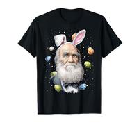 Charles Darwin Evolution Theory Easter Rabbit Egg Bunny Ears T-Shirt