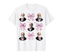 Charles Darwin Evolution Theory Girl Pink Coquette Bow T-Shirt