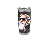 Charles Darwin Evolution Theory Granny Square Crochet Yarn Stainless Steel Insulated Tumbler