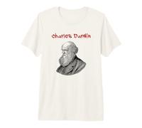 Charles Darwin (Evolution Theory) (Illustration Graphic) Premium T-Shirt