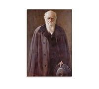 Charles Darwin-John Collier Wall Art Picture Painting Poster Canvas Print Posters Artworks Room Decor 24x36inch(60x90cm)