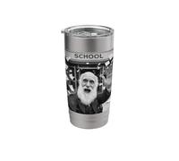 Charles Darwin Last Day of School Summer Break Funny Selfie Stainless Steel Insulated Tumbler