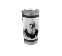 Charles Darwin Portrait Evolution Scientist Naturalist Stainless Steel Insulated Tumbler