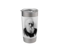 Charles Darwin Portrait Evolution Scientist Naturalist Stainless Steel Insulated Tumbler
