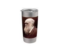 Charles Darwin Portrait Evolution Scientist Naturalist Stainless Steel Insulated Tumbler
