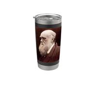 Charles Darwin Portrait Evolution Scientist Naturalist Stainless Steel Insulated Tumbler