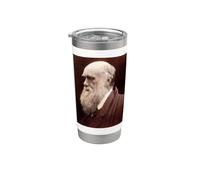 Charles Darwin Portrait Evolution Scientist Naturalist Stainless Steel Insulated Tumbler
