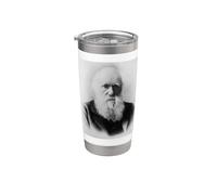 Charles Darwin Portrait Evolution Scientist Naturalist Stainless Steel Insulated Tumbler