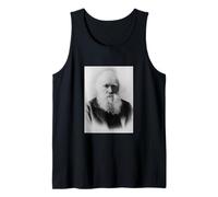 Charles Darwin Portrait Evolution Scientist Naturalist Tank Top