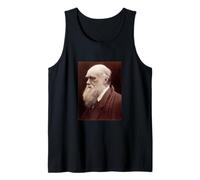 Charles Darwin Portrait Evolution Scientist Naturalist Tank Top