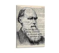 Charles Darwin Quote, Charles Darwin Print, Darwin Poster, Charles Darwin Art, Darwin Wall Art, Science, Biology, Animal Love Modern Wall Prints Abstract Geometric Minimalist Art Framed Canvas Prints