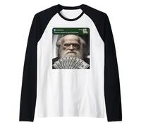 Charles Darwin There is Motion At Your Front Door Silly Raglan Baseball Tee