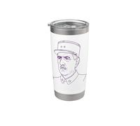 Charles de Gaulle Drawing Stainless Steel Insulated Tumbler