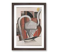 Charles Demuth Machinery Framed Print | A2 Walnut Framed Wall Art | Ready to Hang | Modern Nature Picture | Living Room Bedroom Lounge Office