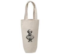 'Charles Dickens Bust' Cotton Wine Bottle Gift/Travel Bag (BL00039400)