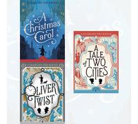 Charles Dickens Collection 3 Books Set A Christmas Carol,Tale of Two Cities NEW