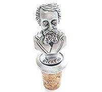 Charles Dickens Pewter Figure bottle stopper, great gift idea