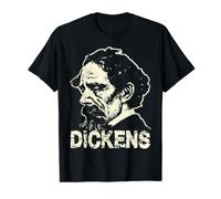 Charles Dickens Portrait Author Writer T-Shirt