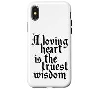 Charles Dickens Quote Loving Heart Is The Truest Wisdom Case for iPhone X/XS