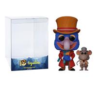 Charles Dickens with Rizzo: P o p ! Movies Vinyl Figurine Bundle with 1 Compatible Graphic Protector (1456-72413 - B)