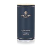 Charles Farris Winter's Tale Luxury Scented Pillar Candles - 75+ Hours Burn Time (Orange Zest, Cinnamon & Cloves) - Ideal Christmas Scented Candle Gift