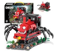 Charles Figure Building Blocks Set, 302PCS Horror Game Spider Train Monster Model Toys, Collectible Animal Car Building Bricks Kit, Halloween, Birthday, for Game Enthusiasts, Kids Adults Fans(7462)