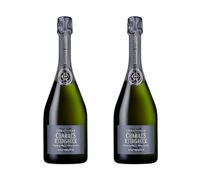 Charles Heidsieck Brut Réserve NV Champagne 12% ABV | 2 x 75cl Bottle | Vegan Friendly | Pale Gold Sparkling Wine | Fine Persistent Bubbles | Complex Pastry & Stone Fruit Notes | French Champagne